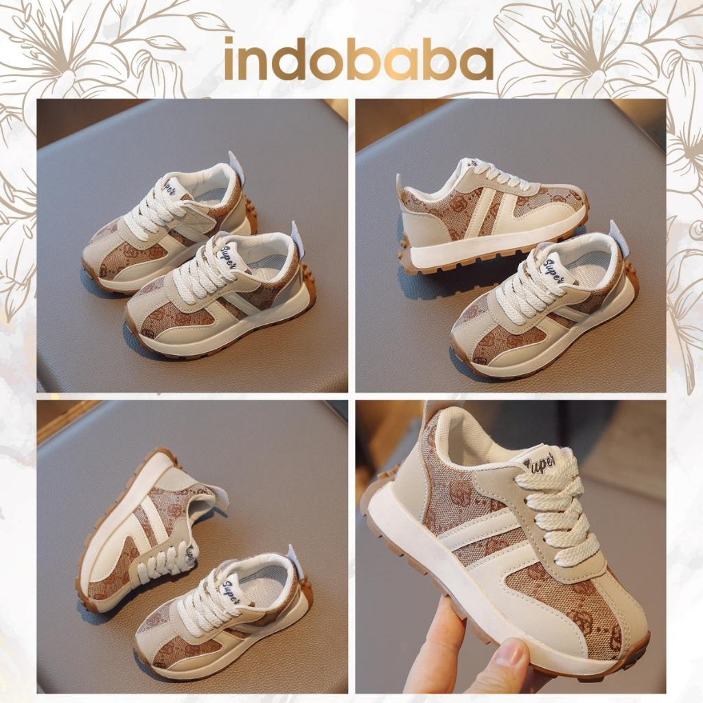 indobaba Sepatu Anak Perempuan Import Sneaker Anak Laki laki Import Usia 1-5 Tahun S180