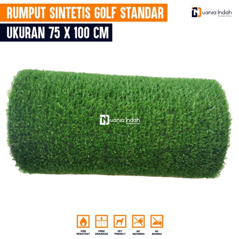 RUMPUT SINTETIS GOLF STANDAR UKURAN 75x100 CM