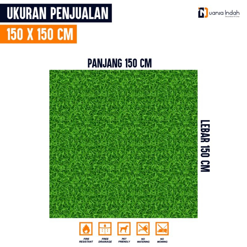 RUMPUT SINTETIS GOLF STANDAR UKURAN 150x150 CM