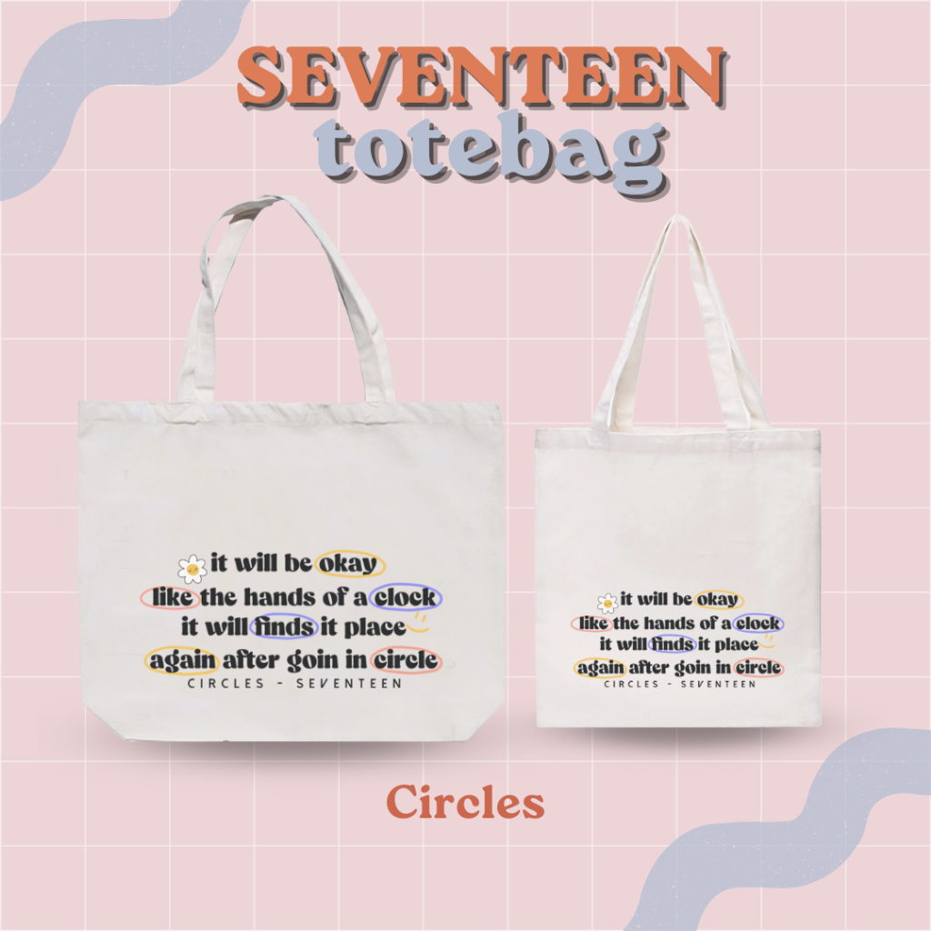 TOTEBAG LEBAR CANVAS SVT TOTEBAG KPOP