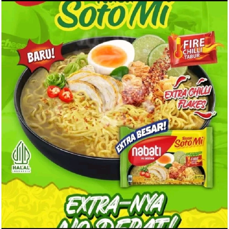 

NABATI Richeese mie kuah rasa soto 75gr