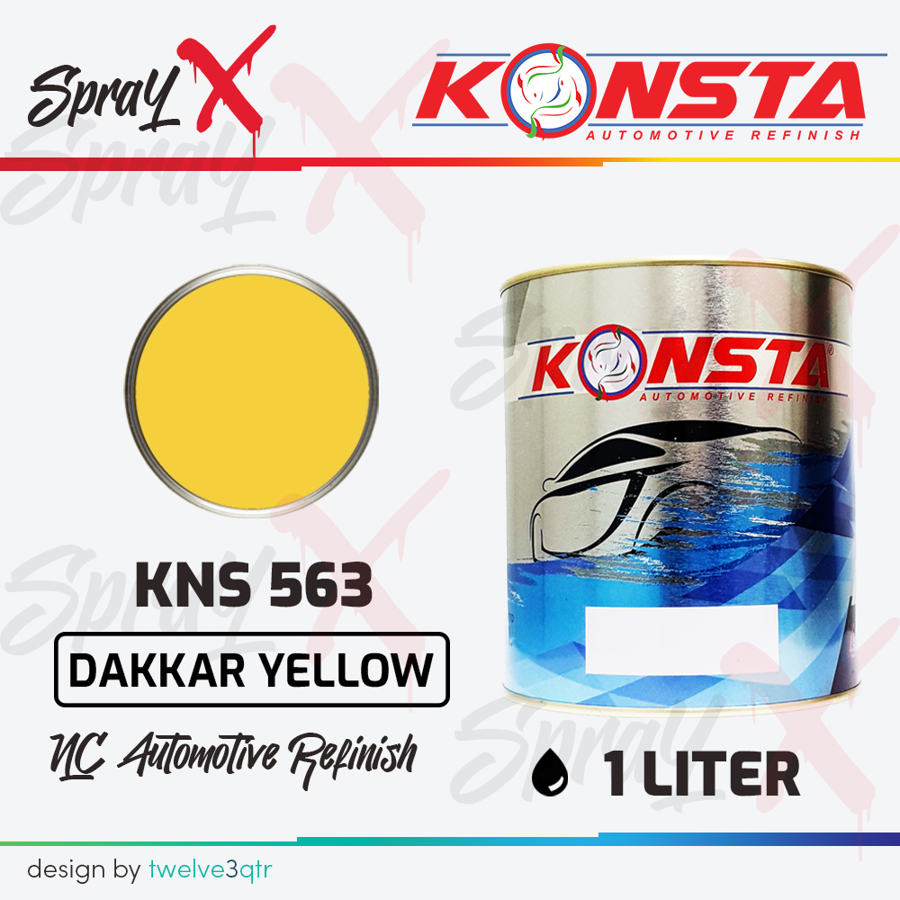 KONSTA NC SOLID DAKKAR YELLOW 563 / KUNING CANTER #563 1 LITER - CAT DUCO
