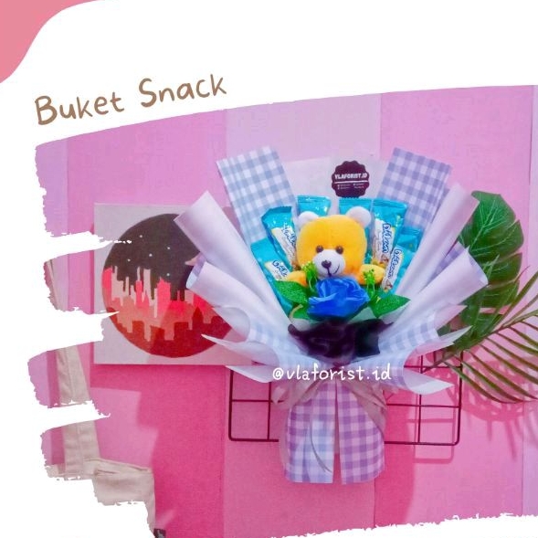 Buket Boneka Snack/Buket Boneka/Buket Snack Murah/Buket wisuda