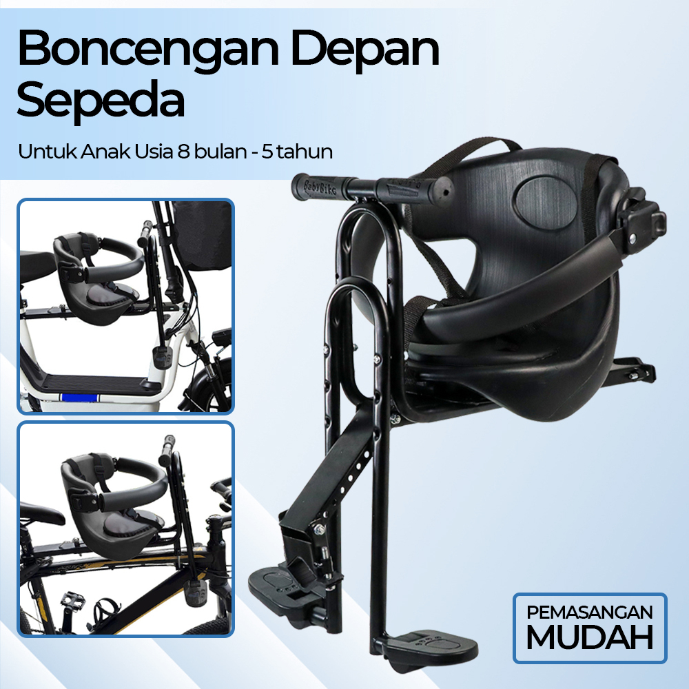 Boncengan Depan Sepeda Anak Child Seat Safety Mountain Bike - DY7 - Black