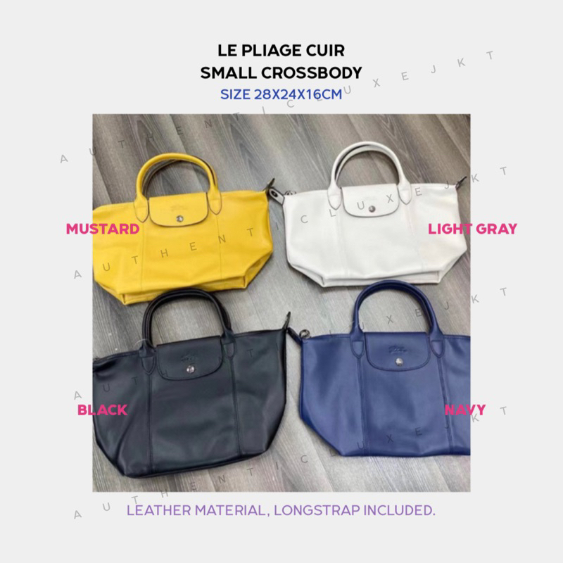 [FAST PO] LC LE PLIAGE CUIR SMALL TOP HANDLE BAG