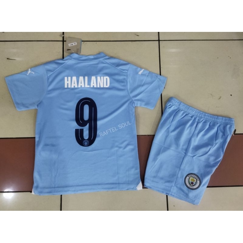 JERSEY BAJU BOLA ANAK MAN CITY HOME KIDS 2023/2024 GRADE ORI