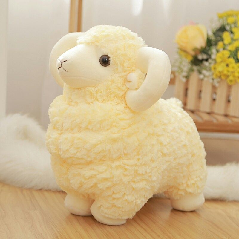 Boneka Domba Tanduk Lucu SNI/ Boneka Domba Bertanduk 30 cm/ Boneka Domba Kambing