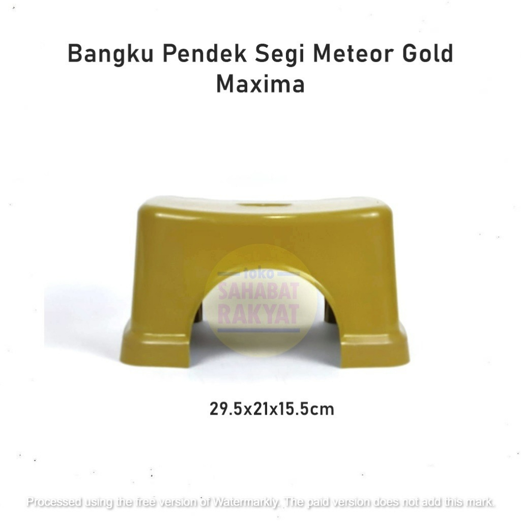 Bangku/Kursi/Tempat Duduk Jongkok /Anak Segi Plastik Kecil DX LS/Maxima/Beeplast