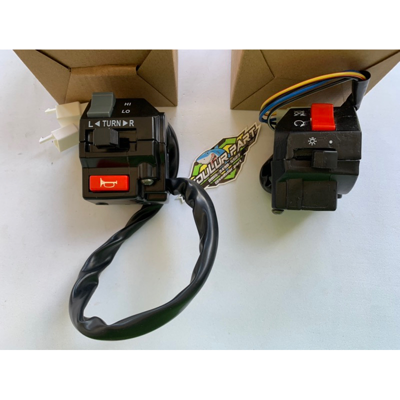 SAKLAR SET HOLDER ASSY SET KIRI KANAN YAMAHA RXZ MILE RXZ LAMA DAN RXZ CATALYZER