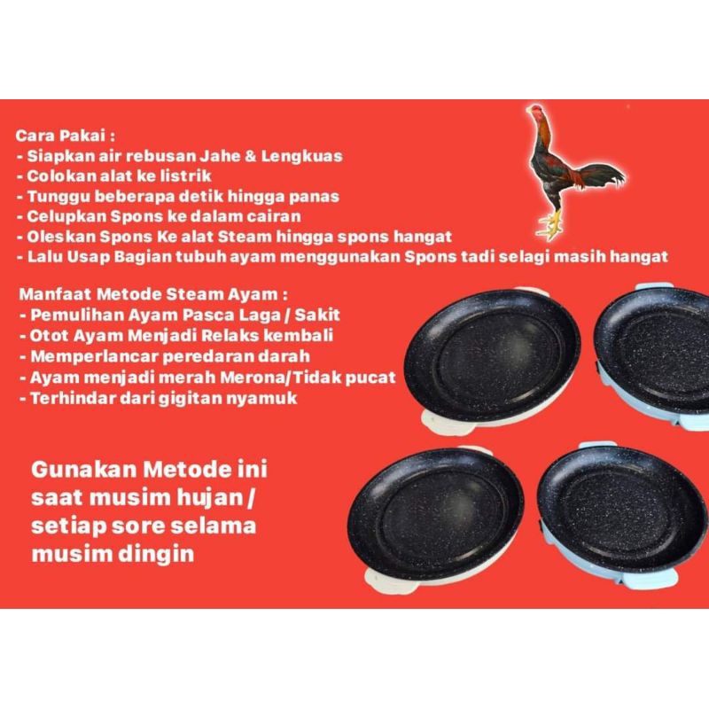 Alat Stim Ayam / Alat Mandi Steam Ayam Portabel MULTI Fungsi