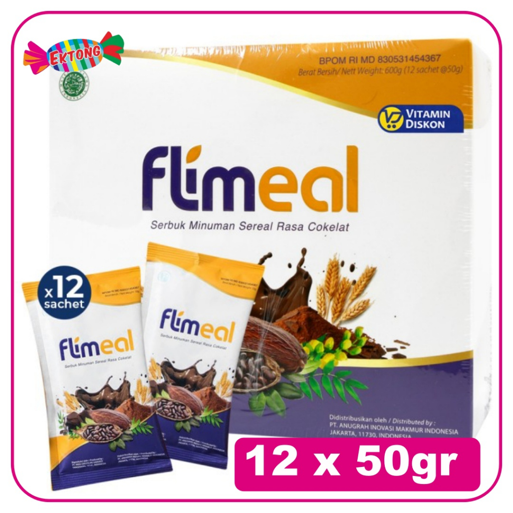 

FLIMEAL COKLAT 600GR(12 Sachet×50Gr)