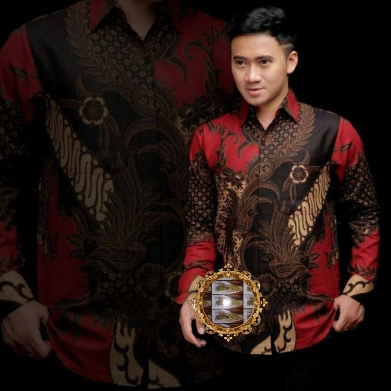 Kemeja Batik Pria Lengan Panjang 9 Motif M L XL XXL