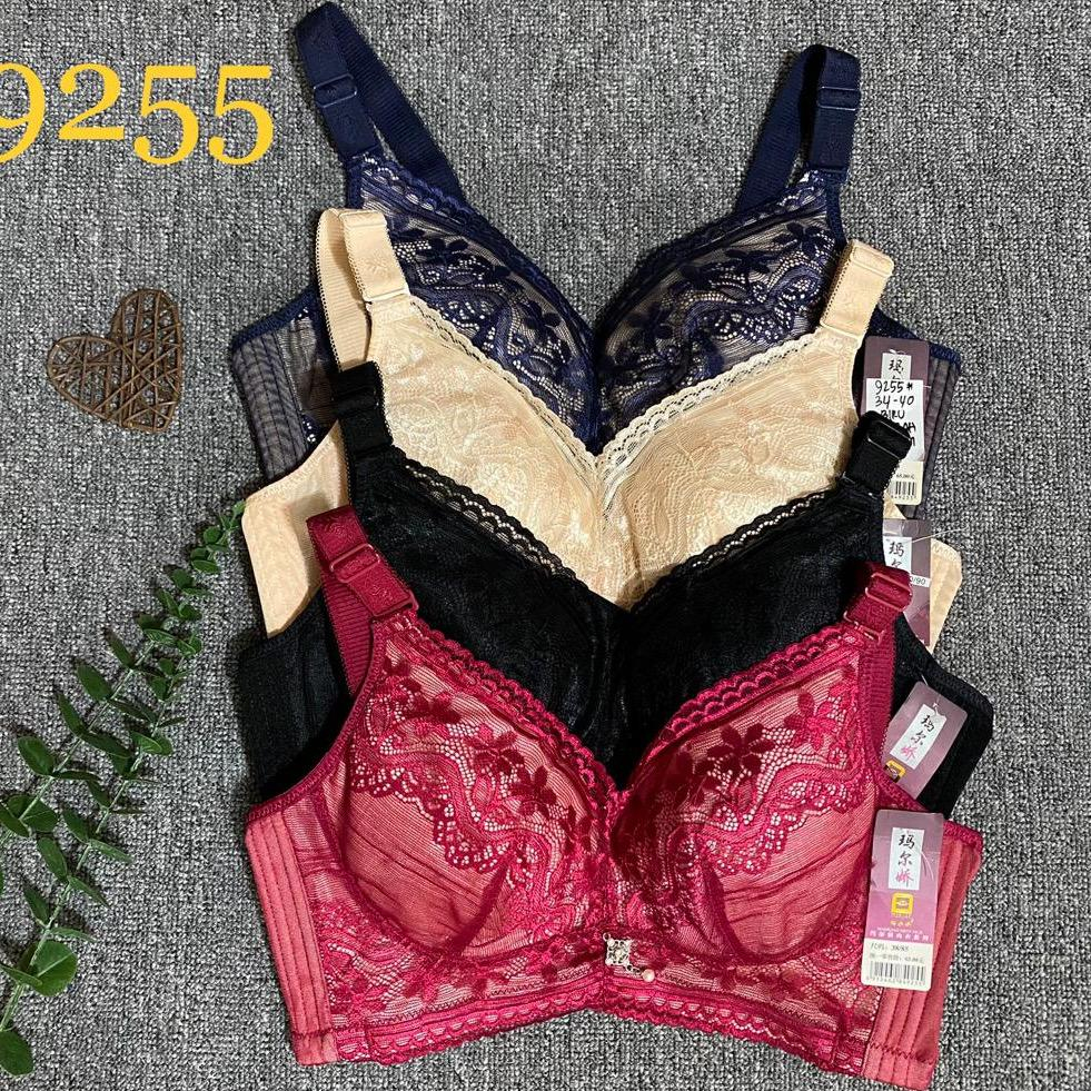 BRA / BH WANITA 9255 TANPA KAWAT SIZE 34-40 KAIT 4 PAKAIAN DALAM WANITA