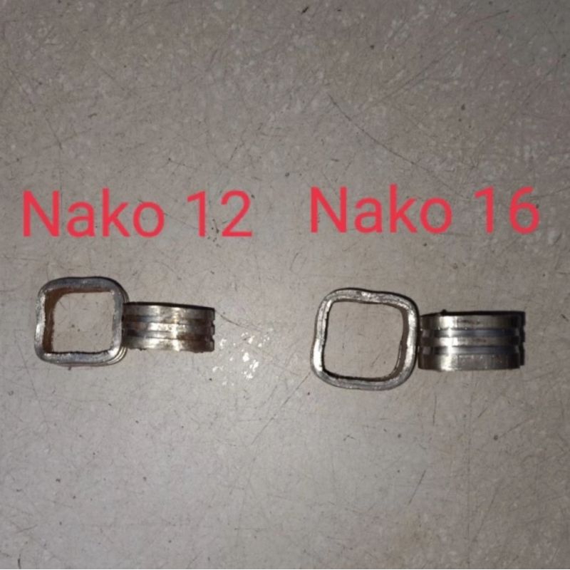 Ornamen Pagar Besi Cincin Kotak Nako 12 dan Nako 16