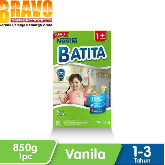 Bravo Bojonegoro - Nestlé BATITA 1+ Rasa Vanila & Madu 1-3 Tahun 850GR