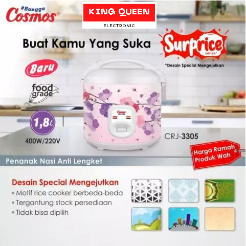 Magic Com 1,8 Liter Cosmos CRJ-3305