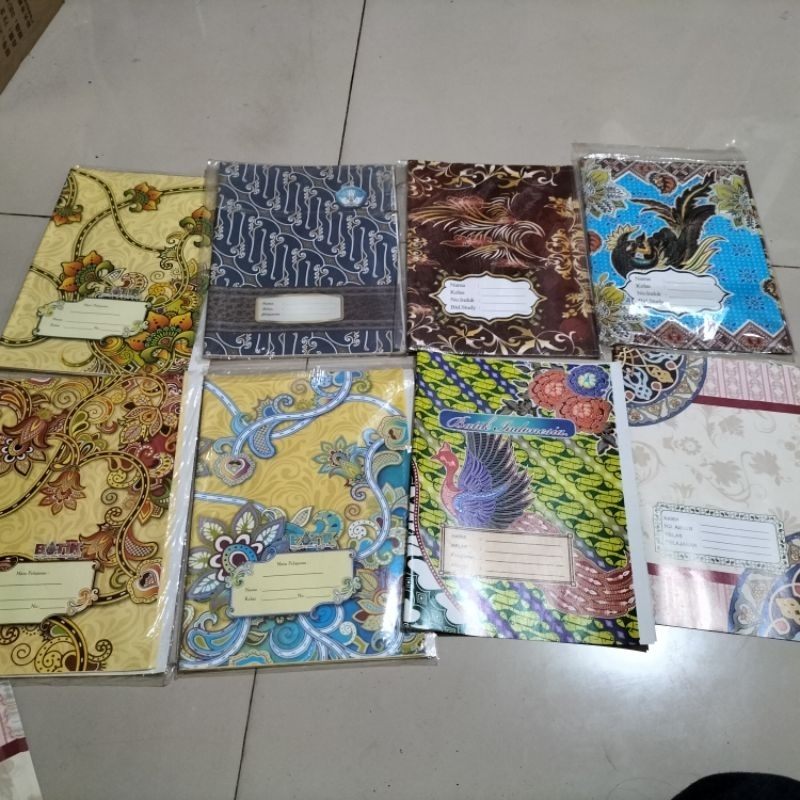 [20Lembar] Sampul Buku Batik kuarto (untuk buku pendek)