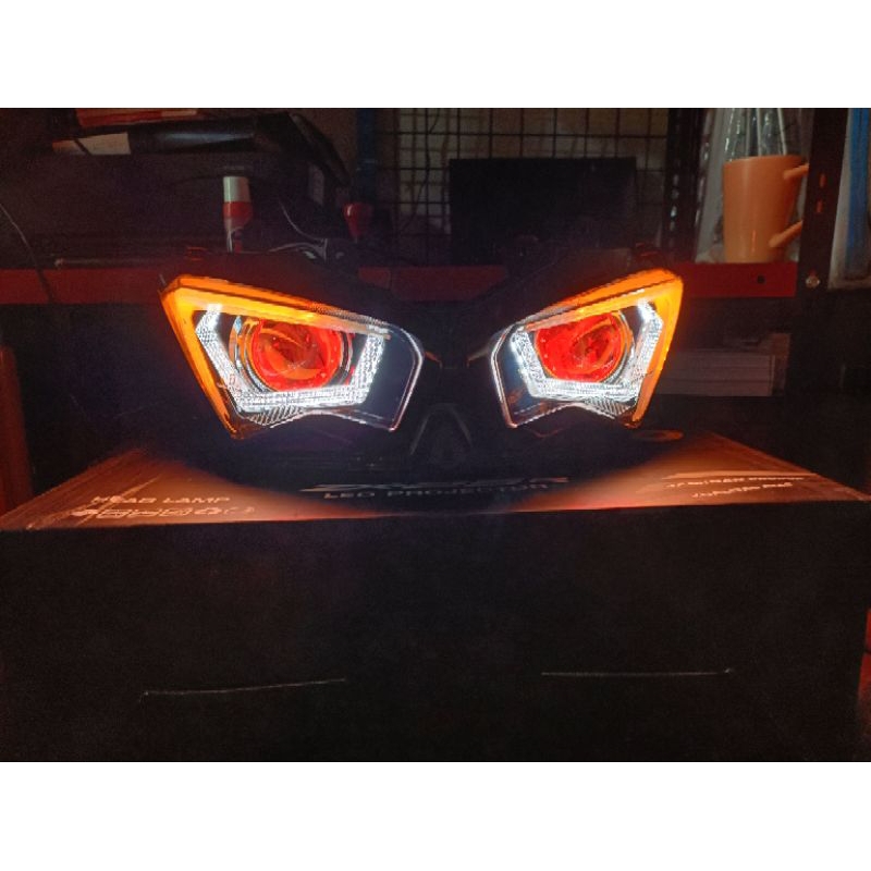 Headlamp zx25R PROJECTOR JPA lampu projektor LED zx25R set lengkap sama soket