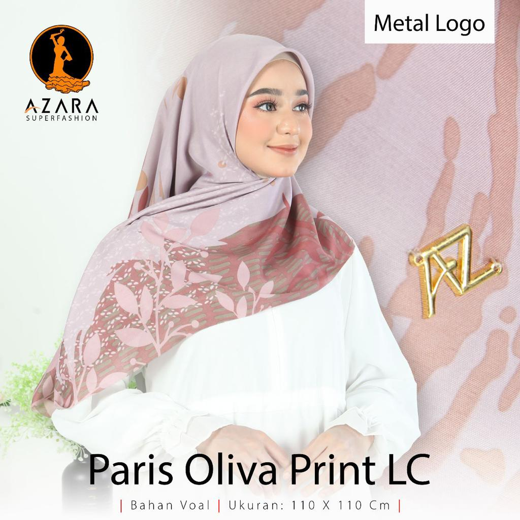 Hijab Segiempat Paris Olivia Motif Lasercut Kerudung Segiemapt Voal Original by Azara Termurah dan Terlaris Nayla Hija'b