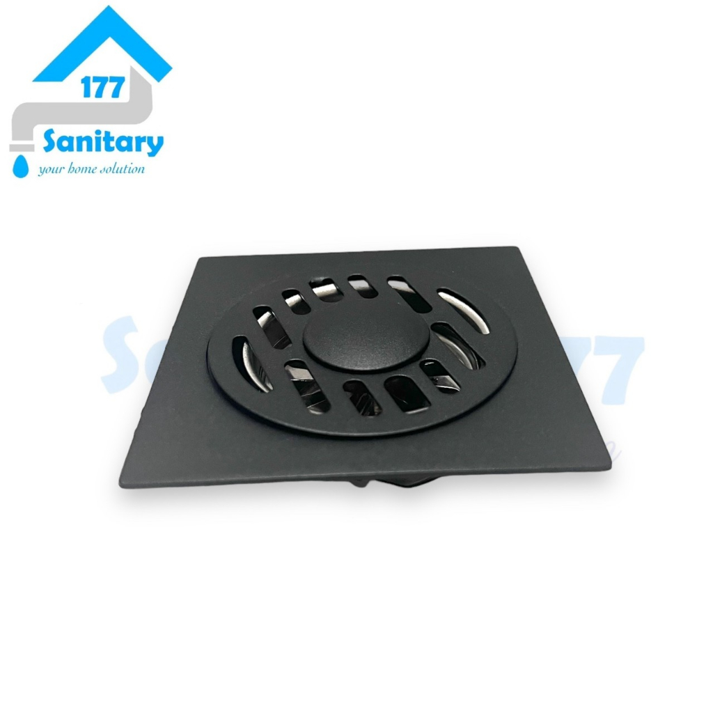 Saringan Got mesin cuci Stainless HITAM -Floor drain Stainless black tebal pembuangan air kamar mandi strainer drainer air bathroom selang mesin cuci