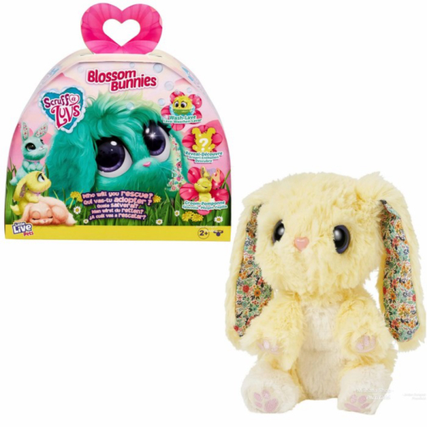 

Promo Boneka Plush Little Live Pets Scruff a Luvs Blossom Bunnies Limited
