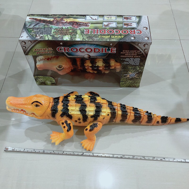 Mainan Buaya Batre bisa jalan dan ada lampu