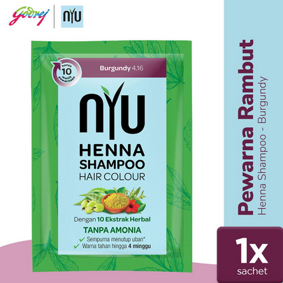 NYU HENNA SHAMPOO BURGUNDY 20ML