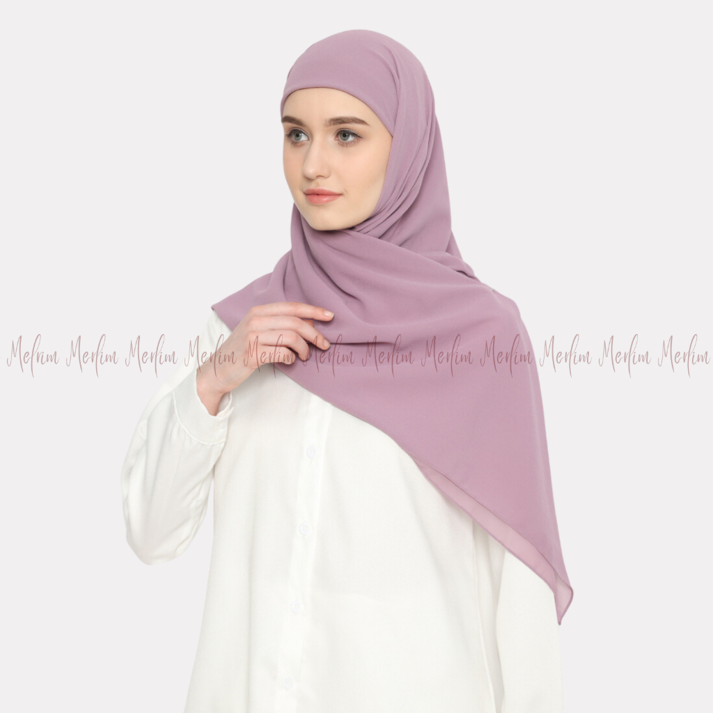 HIJAB SEGIEMPAT INSTAN INNER 2 IN 1/CERUTY BABYDOLL 2 LAYER