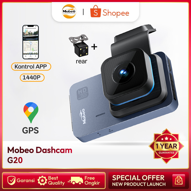 (Exclusive) Mobeo Car WifiDashcam G20 1440P Support G sensor/ Night Vision APP Control