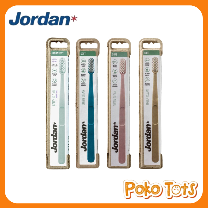 Jordan Green Clean Toothbrush Soft Sikat Gigi Dewasa WHS