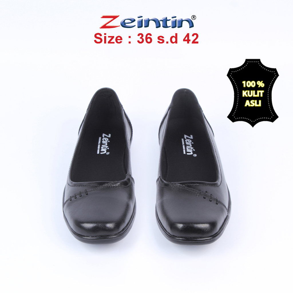 Zeintin - Sepatu Wanita Pantofel Loafers Kulit Asli Formal Fashion Sepatu Kerja Kuliah Sekolah Wanita Nyaman BJ