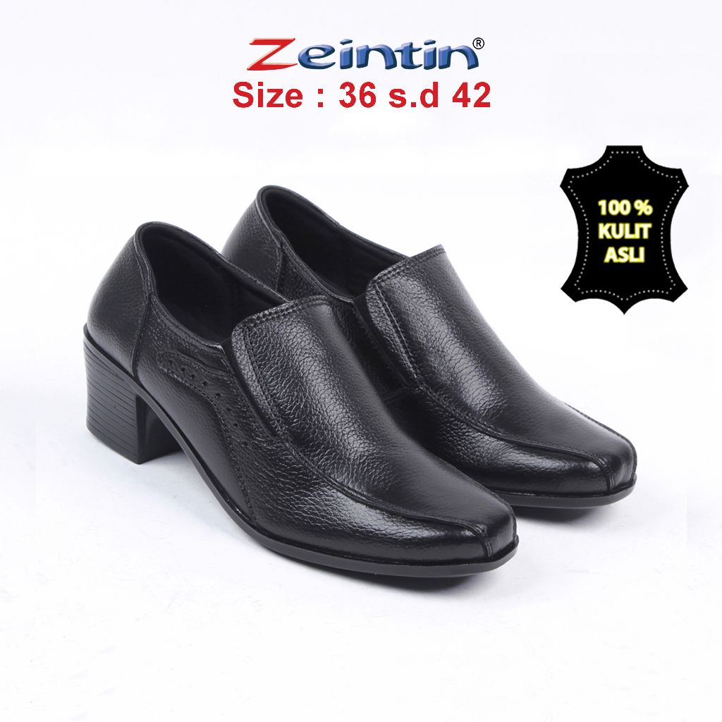 Zeintin - Sepatu Pantofel Wanita Zeintin Sepatu Wanita Kulit Sepatu Formal BIG SIZE BJ