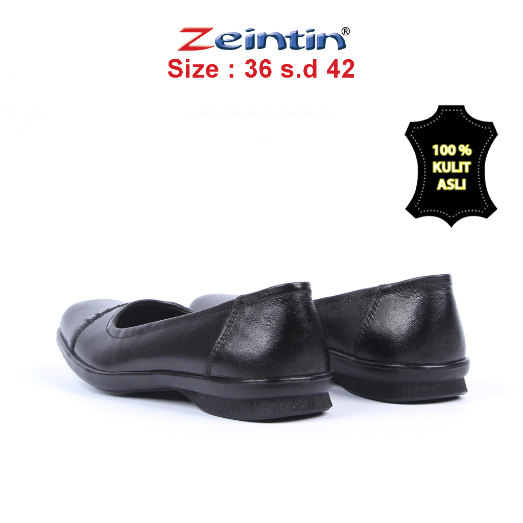 Zeintin - Sepatu Wanita Pantofel Loafers Kulit Asli Formal Fashion Sepatu Kerja Kuliah Sekolah Wanita Nyaman BJ