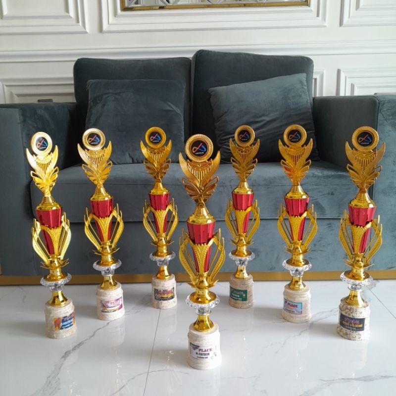 PIALA MARMER BULAT BESAR CANTIK