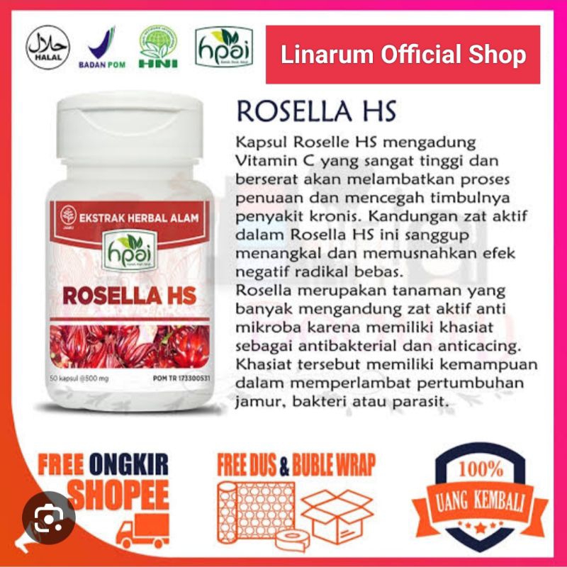 

ROSELLA HS | EKSTRAK BUNGA ROSELLA | HNI HPAI