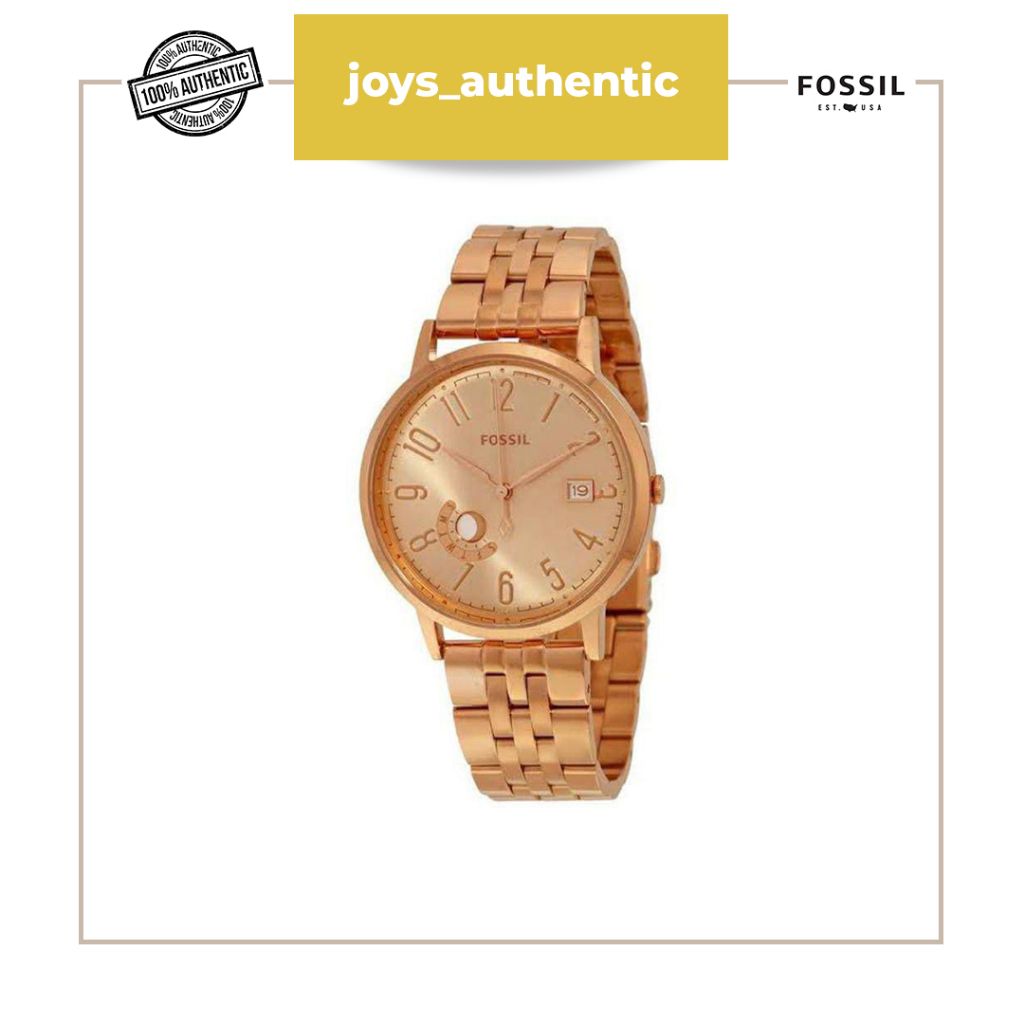 Tas wanita Fossil ES3789 gold woman watch authentic original