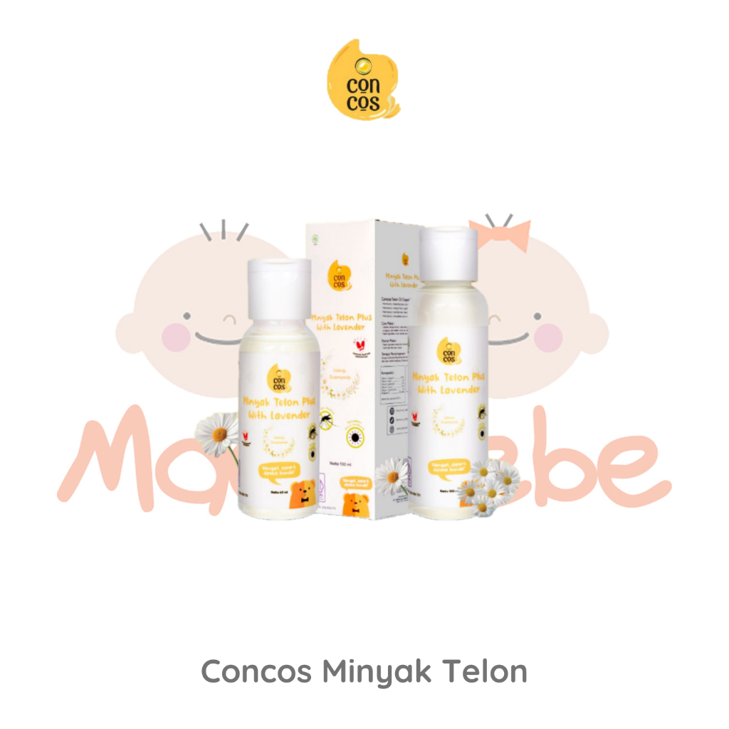 (PROMO FREE SENDOK MAKAN) Concos Minyak Telon Plus lavender Telon Oil with Vitamin E
