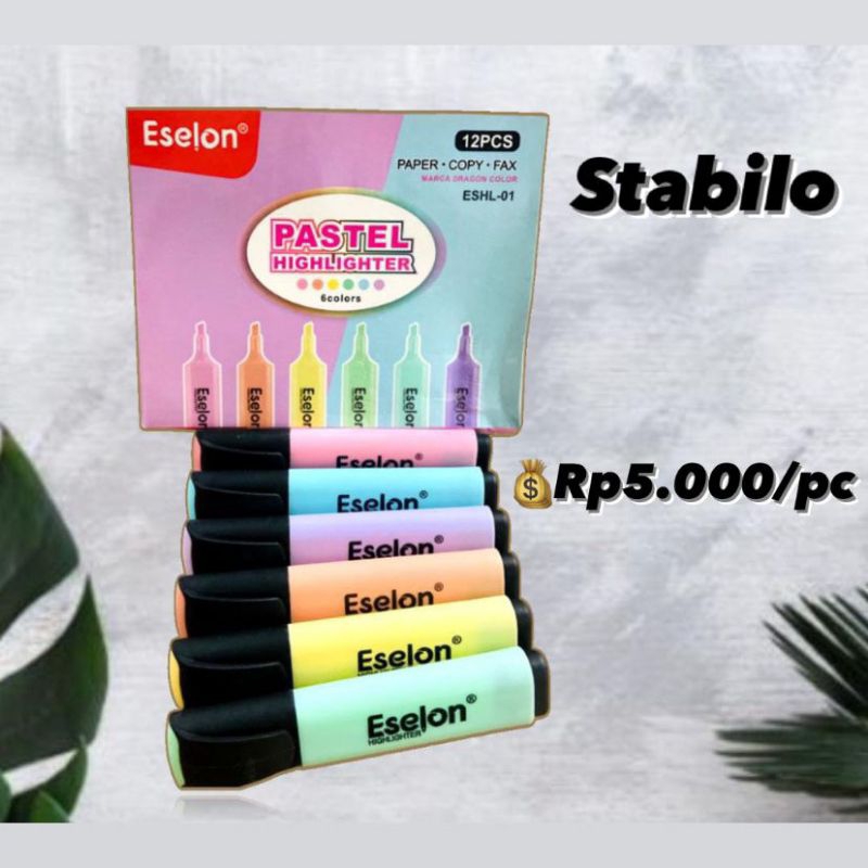 Stabilo per pcs | pastel Highlighter | stabilo eselon