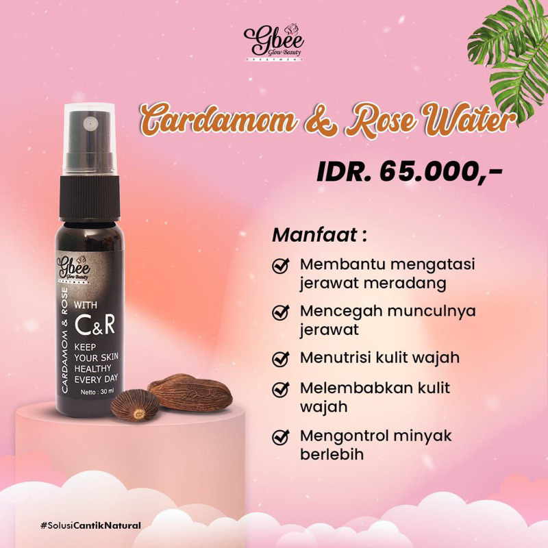 CARDAMOM&amp;ROSE WATER (khusus jerawat)