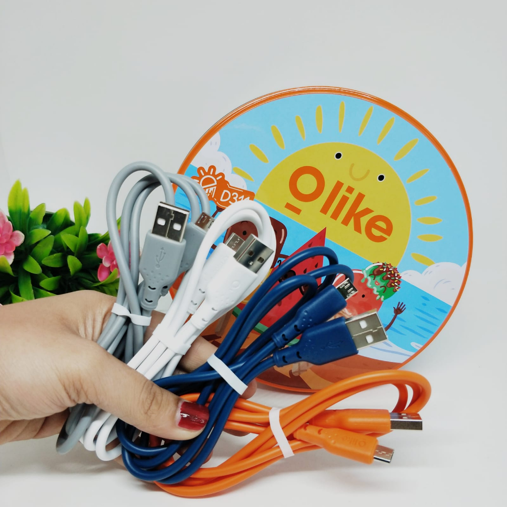 PROMO NEW❗1 TOPLES ISI 20 PCS !! Olike D311M kabel data colorful usb micro 2.1A BY.MINIGO