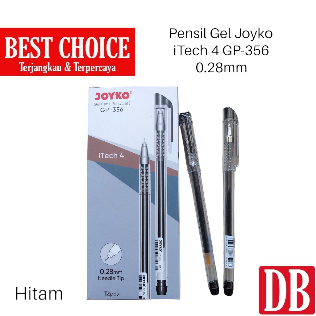 

Gel Pen / Pulpen Joyko iTech 4 GP-356 0.28 mm Hitam (1pcs)