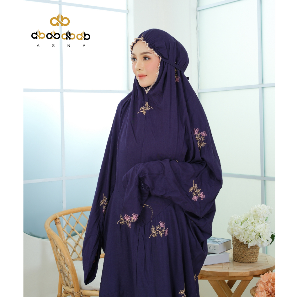 Mukena Mukenah Dewasa Terusan Rayon Bordir Premium