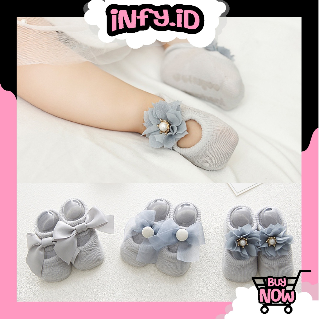 INFY - Kaos Kaki Bayi Anak Laki Laki Perempuan Import Berkualitas newborn - 24 Bulan KK086