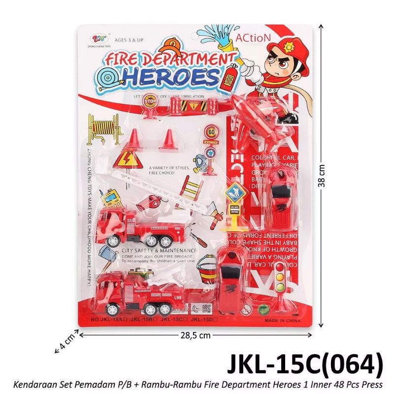 Mainan Mobil Set Pemadam Kebakaran
