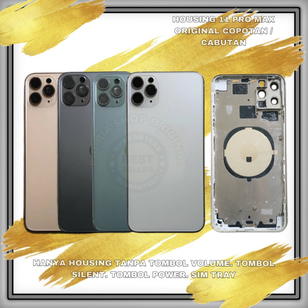 HOUSING / CASING 11 PRO MAX COPOTAN ORIGINAL BEKAS KEMULUSAN 90%