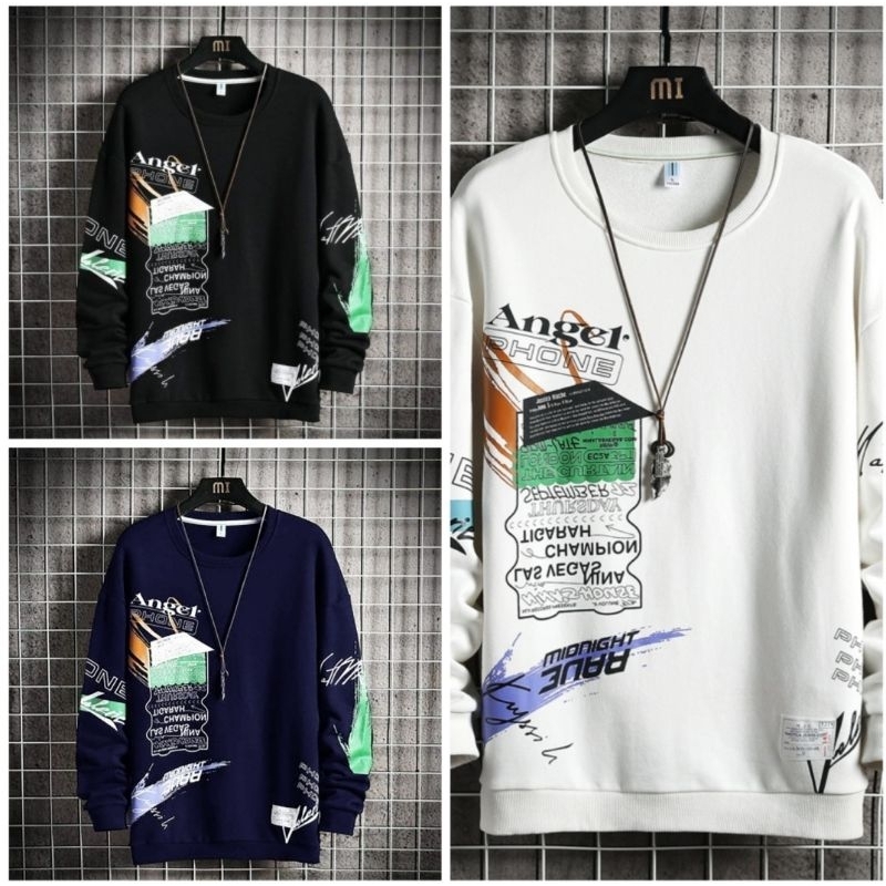 KAOS PRIA ( PHONE ) BAJU DISTRO PRIA LENGAN PANJANG MODEL TERBARU