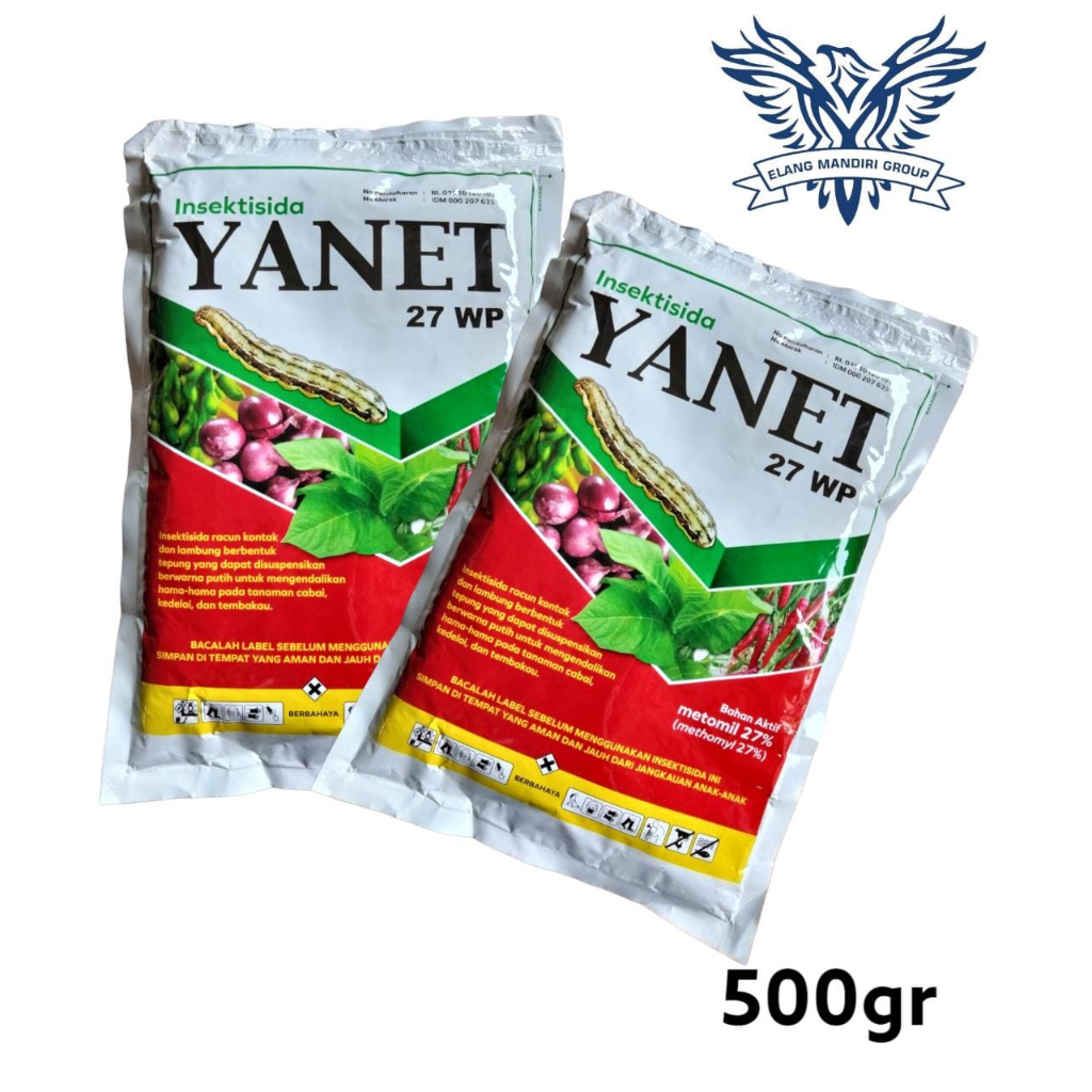 YANET 27 WP 500 gr Insektisida Metomil 27 % Mengendalikan Hama Ulat Pada Tanaman Petrokimia Kayaku dangke