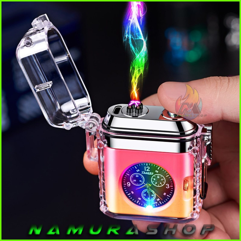 [K-32] Korek Api  Elektrik/KorekAapi Jam/Korek Api Cas Usb Tipe C/Korek Jam Waterproof/Korek Api Pla