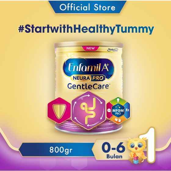 susu formula bayi enfamil A+ 0-6 bulan gentle care 3 pack