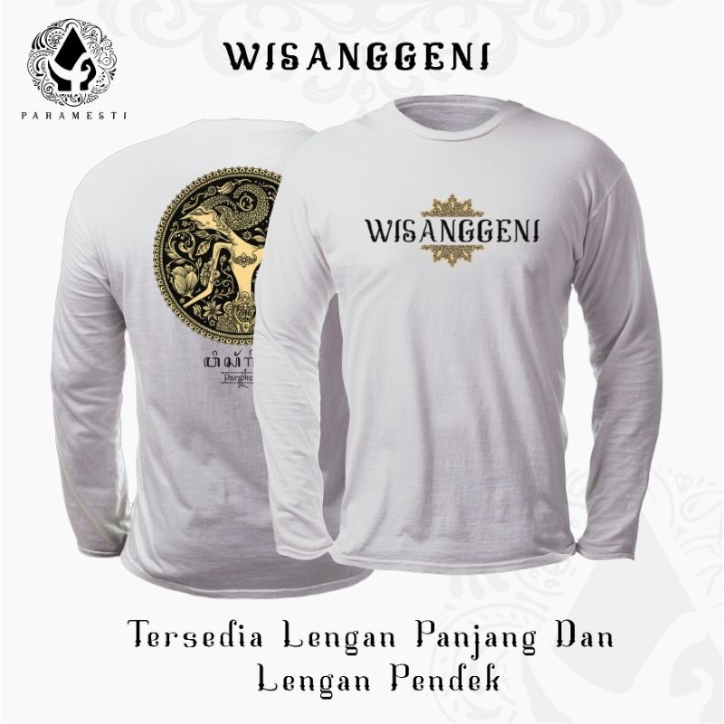 Paramesti Kaos Jawa Wayang Wisanggeni Lengan Panjang Budaya Lokal Oversize Bigsize Jumbo Sablon Teba